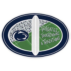 divided melamine dish Penn State Athletic Logo, Tailgates Touchdowns & Traditions